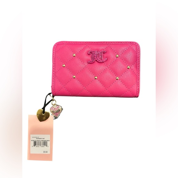 Juicy Couture Handbags - Juicy Couture Pink Wallet WITH HEART 💝 CHARM